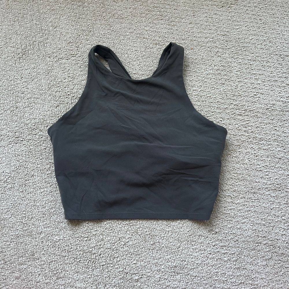 Olive green Athleta Racerback Top